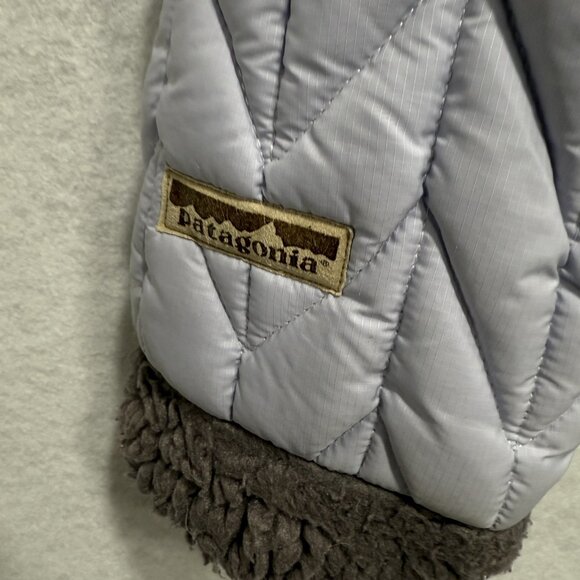 Patagonia Jacket Womens Medium Sherpa Lined Quilted Full Zip Made USA Vintage St - Picture 10 of 12